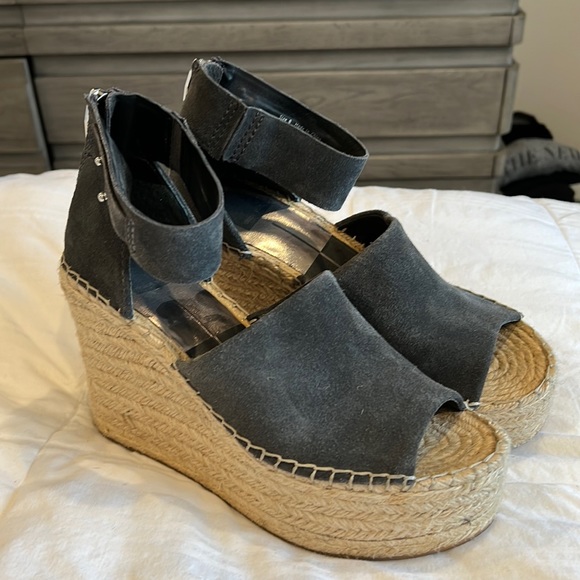 Dolce Vita Shoes - Dolce Vita Suede Straw Espadrille Wedge